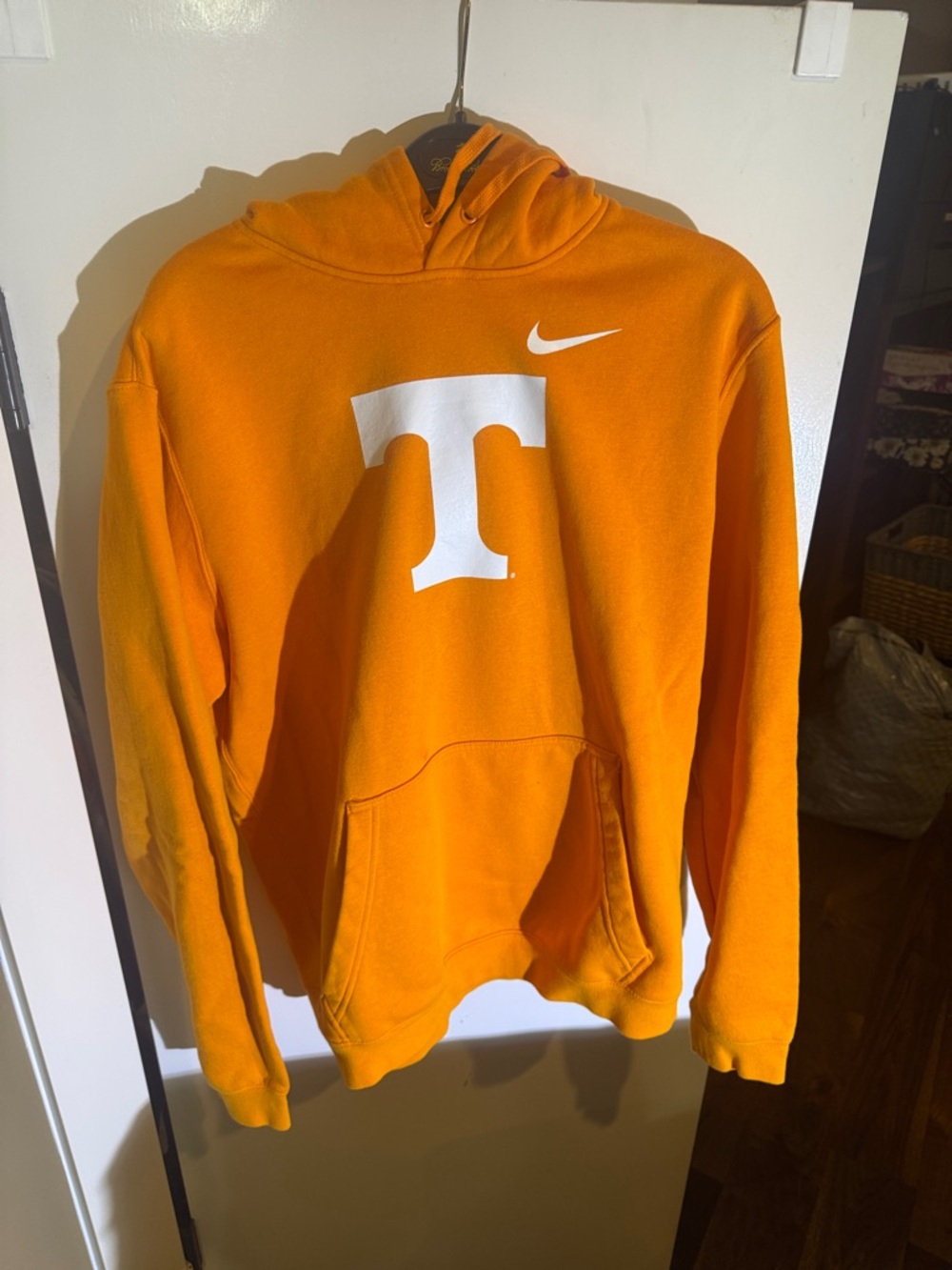 Nike University of Tennessee Volunteers Orange Hoodie with White 'T' Logo